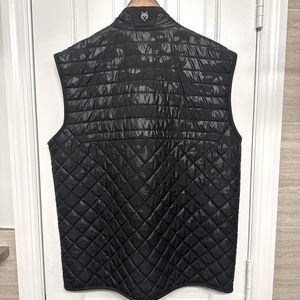 Greyson Black Camo Quilted Vest Mens Size Medium